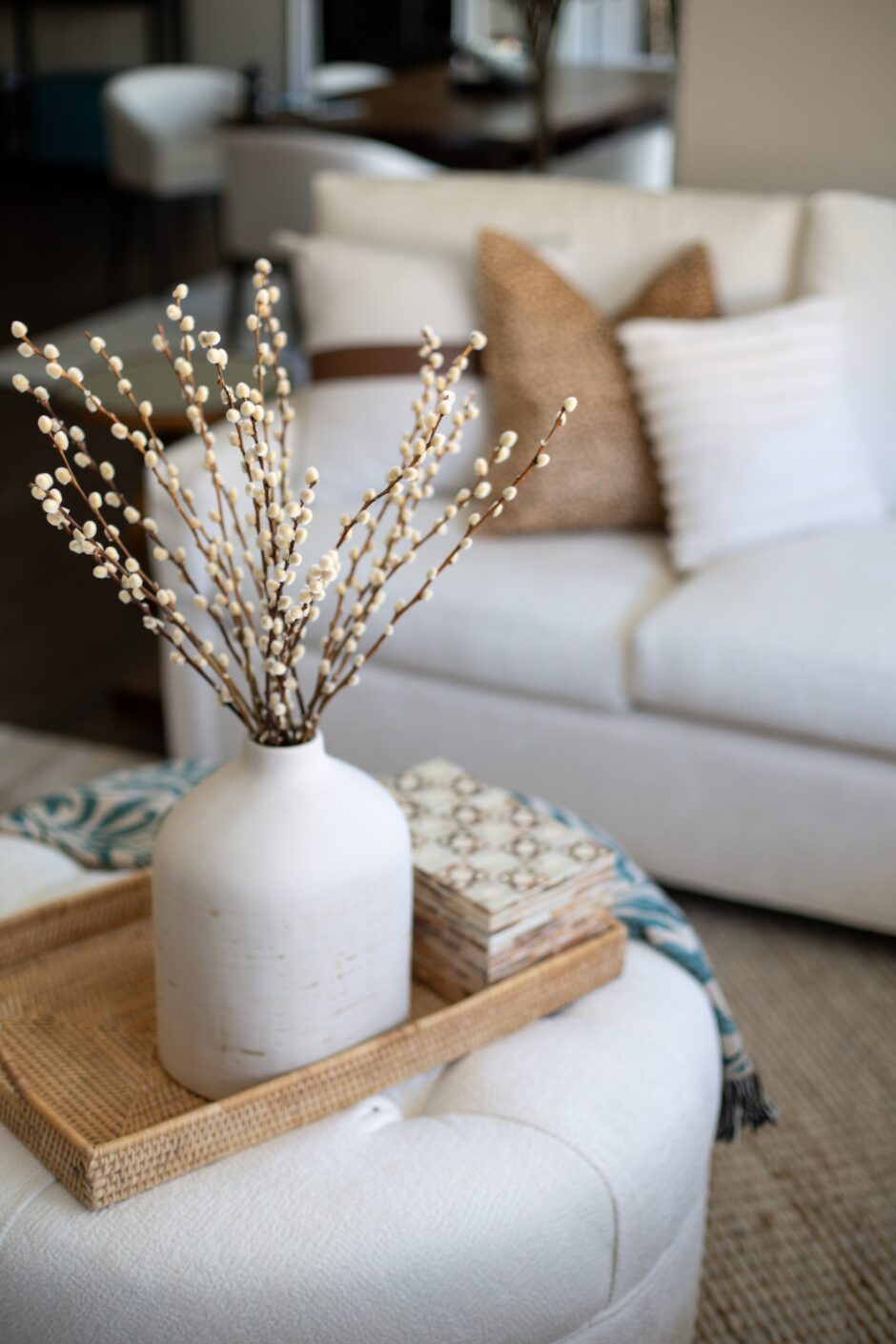 Tray On Ottoman Living Room Furnishings